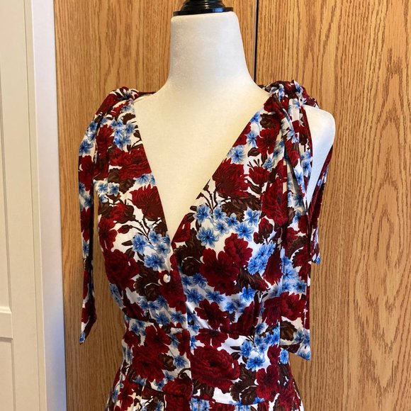 ZARA FLORAL MAXI DRESS Small - Picture 2 of 10